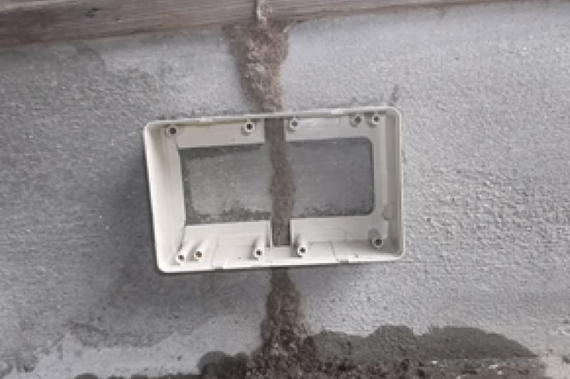 蟻道部にボックス取付