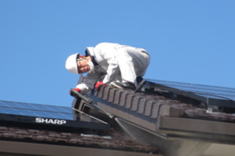 屋根瓦掃除