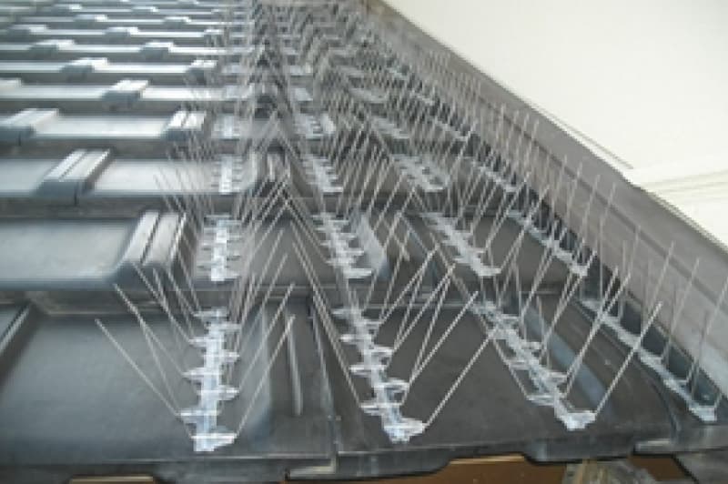 瓦軒下ピン取付