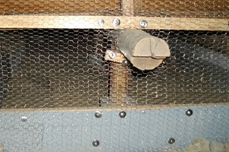 床下に網を取り付けて対策！